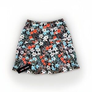 NWT Jack Smith Womens Sz S Pull On Skort Black Tiered Pickleball Stretch Tennis